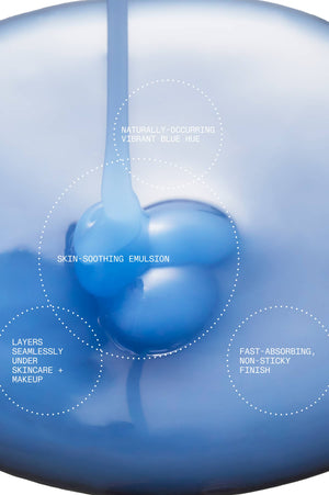 Blue gel texture close-up of the Copper Tripeptide & Ectoin Repair Serum