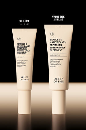 Firming Daily Treatment shown in full size and value size tubes