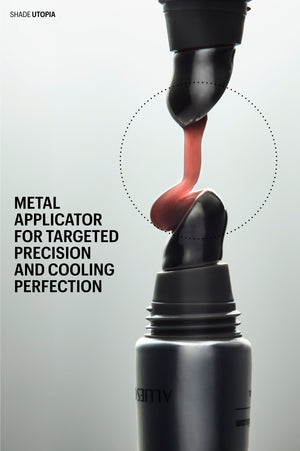 Peptint's cooling metal applicator dispensing tinted formula