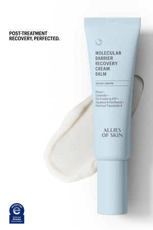 Barrier Recovery Cream Balm tube with a swipe of rich balm texture